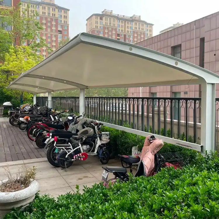 桂阳县膜结构电动车棚